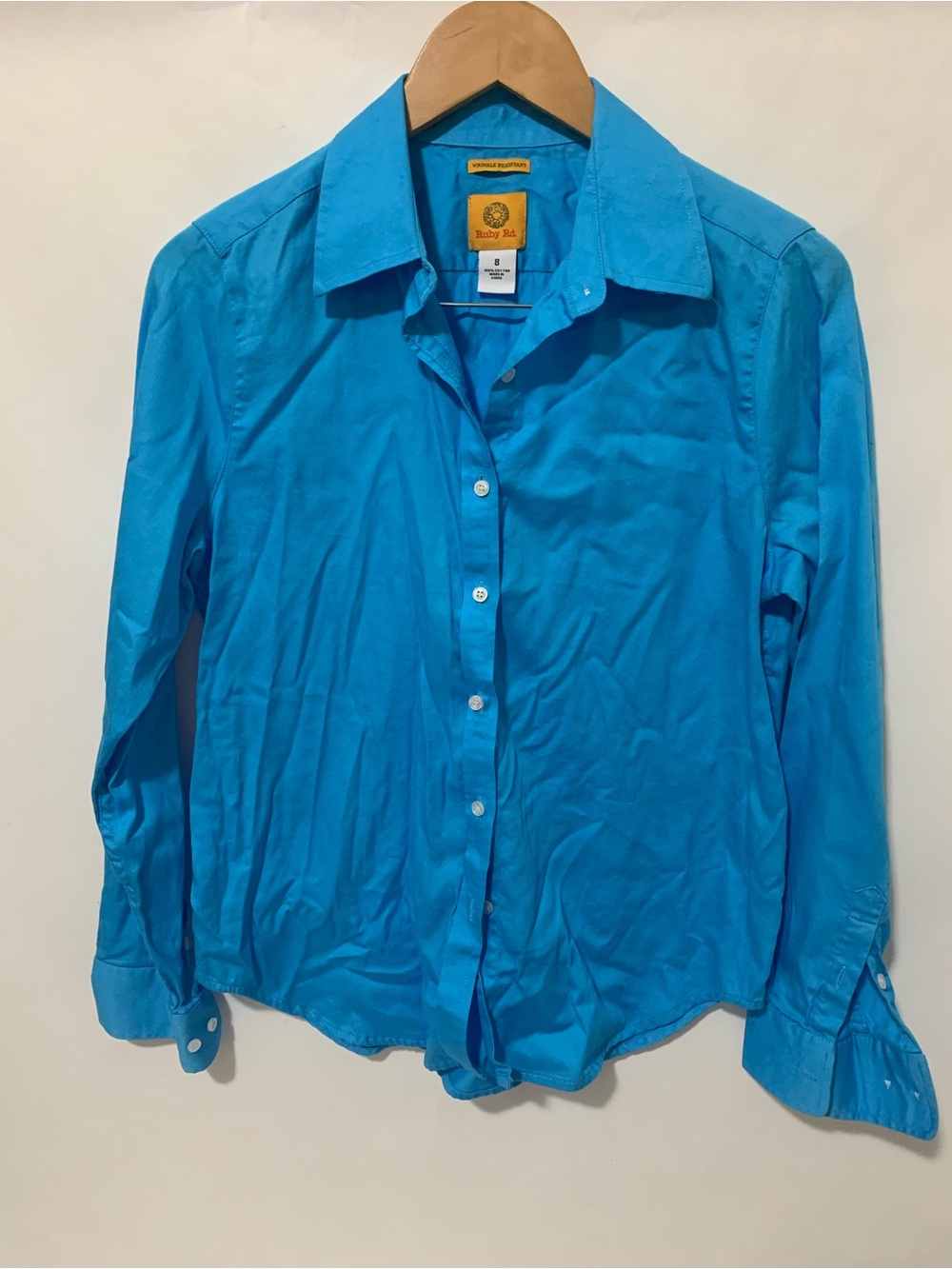 Ruby Rd Bright Teal Button-Down Shirt